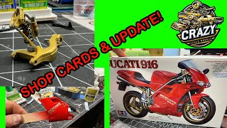 1/12 Tamiya Ducati Model Update. Shop Card Shoutouts! @Mannysscalemodeling @FranksModelWorks