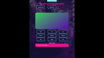 React Gradient générator + redux