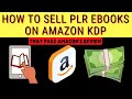 How To Sell PLR eBooks on Amazon KDP (That Pass Amazon's Review)