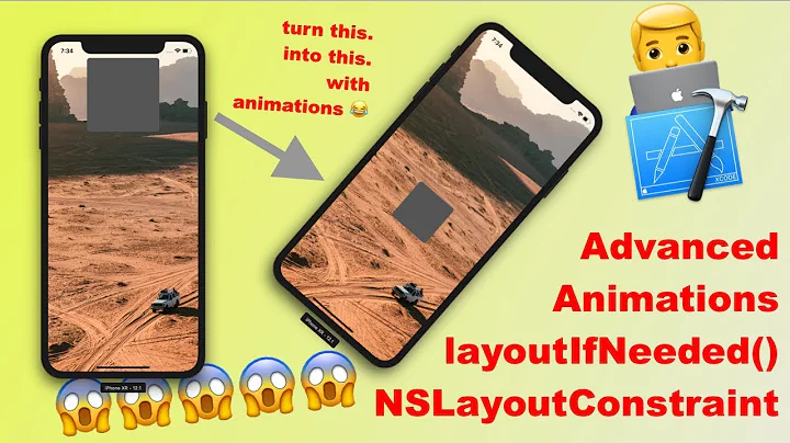 layoutIfNeeded for Advanced NSLayoutConstraint Animations