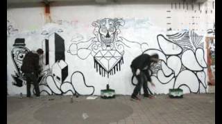 Lines of black and white