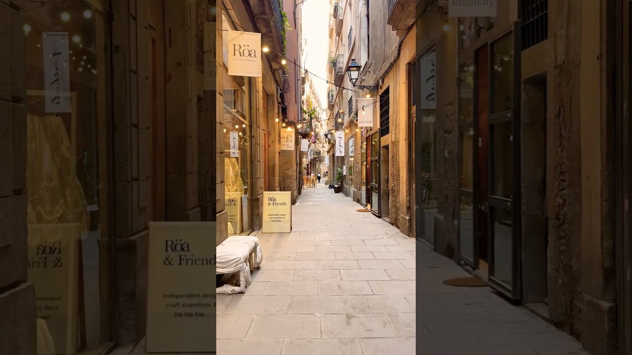 Charming Barcelona Alleyway Stroll ✨ 