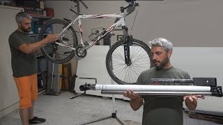 cavalletto manutenzione bici/MTB fai da te - YouTube