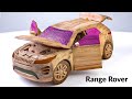 Range rover evoque 2020 asmr woodworking diy car model by awesome woodcraft