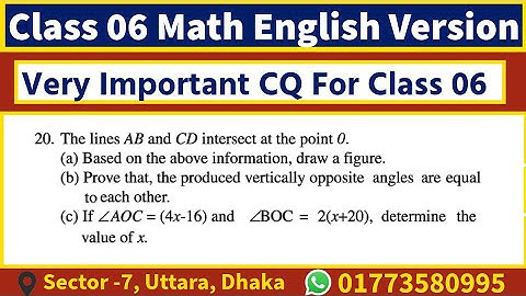 CQ from Basic Geometry|Exercise 6.2 |Class 06 Math English Version By Kbd Touhid