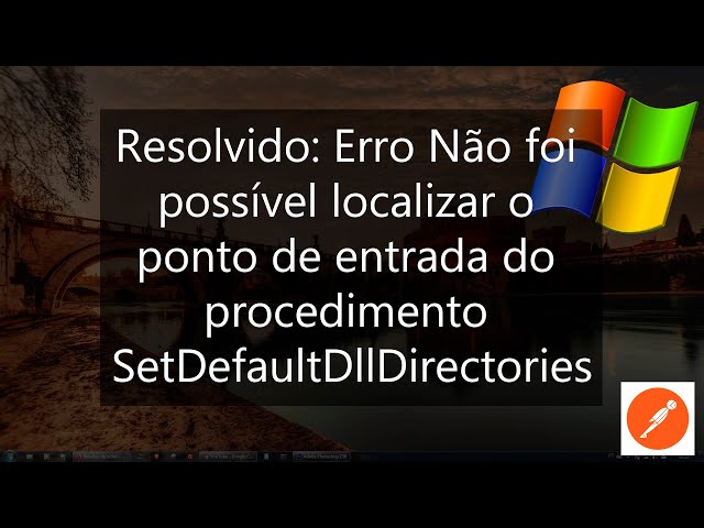 Erro: Não foi possível localizar o ponto de entrada do procedimento