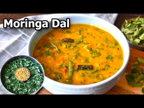 Moringa Dal Recipe | Drumstick leaves dal Recipe | Side dish for rice or chapathi