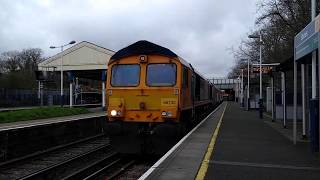 Trainspotting UK: GB Railfreight goods train at Barnes