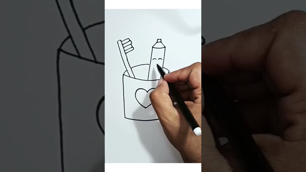 Toothbrush + toothpaste 