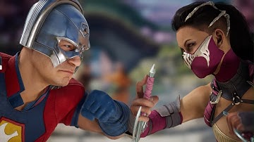 Mortal Kombat 1 - Peacemaker vs Mileena | All Intro/Interaction Dialogues
