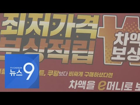 "쿠팡보다 싸게" vs "무료배송"…유통업계 '최저가' 경쟁 [뉴스 9]