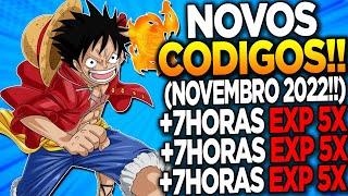 TODOS OS NOVOS CODIGOS *SECRETOS NOVEMBRO* EXP 2X e FRUTAS no BLOX FRUITS!!  (BLOX FRUITS CODES) 