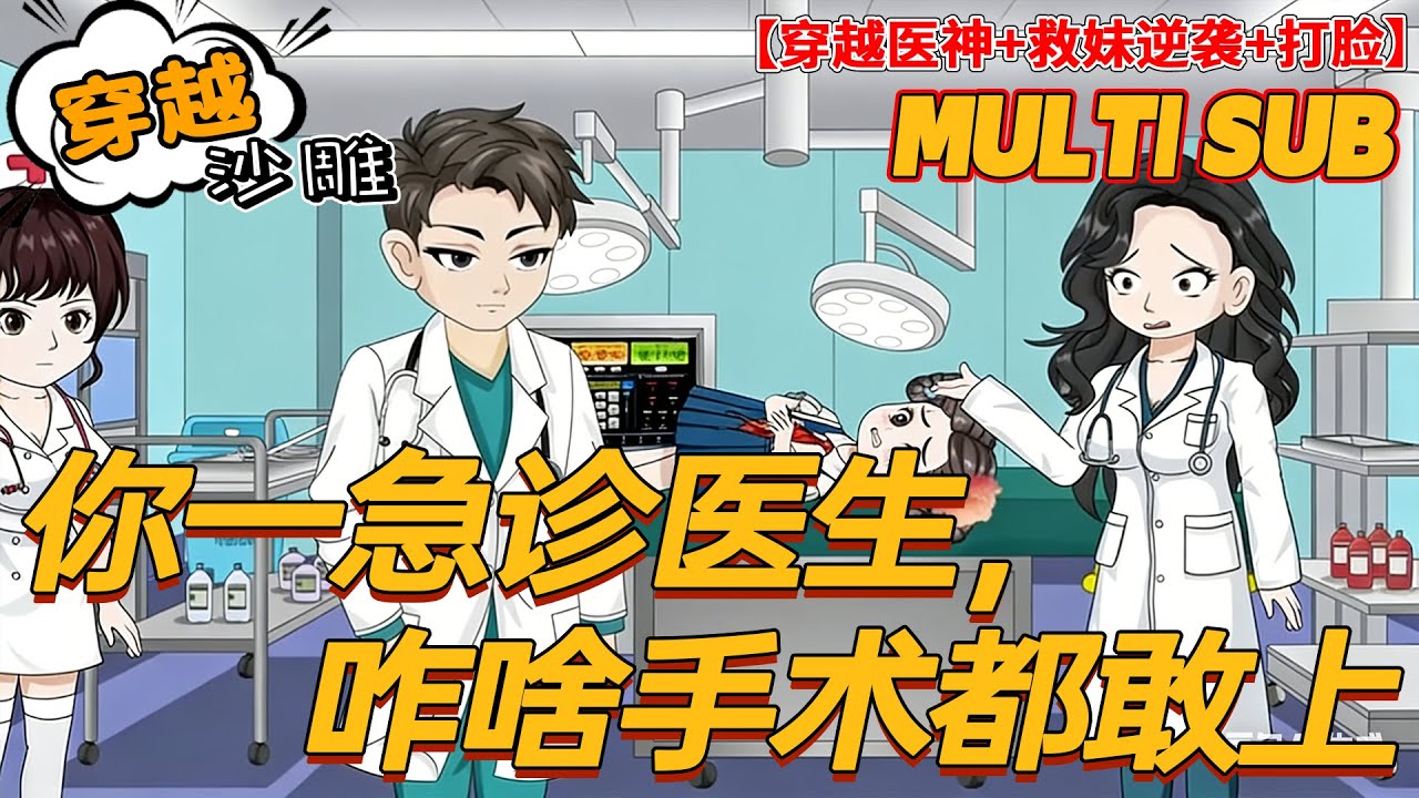 🔥热门【现代动画】《不敢当，我只比其他医生多亿点技术》林逸穿越开挂！全科系统加持医术封神，狂刷技能赚奖金救亲妹！#沙雕剧情 #bdhm