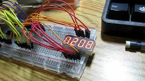 Raspberry Pi 7-segment display counter