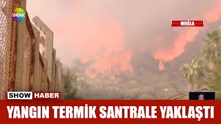 Yangın Termik Santrale Yaklaştı