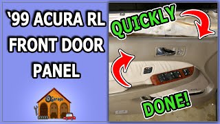 1999 Acura RL Front Door Panel Removal