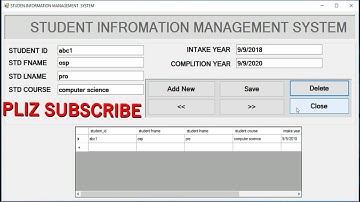 how to create student information management system in vb.net with access database and installer