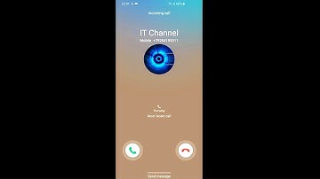 Samsung Galaxy S10 incoming call (screen video)