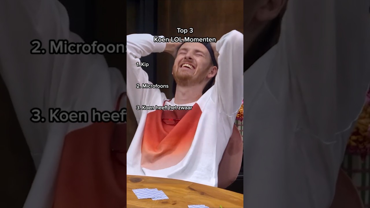 De top 3 grappigste momenten van Koen 🤣 #lastonelaughingnl