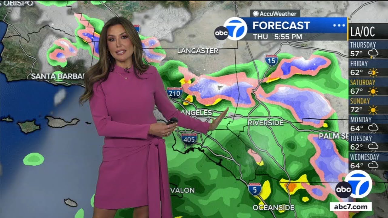 Rain continues in SoCal Thursday. Here's when it'll stop - YouTube