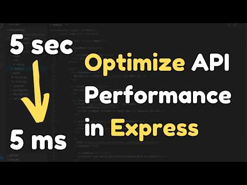 Optimize API Performance: How to Cache an API in Express.js | Node.js Best Practices