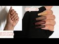 HOW TO: NUDE + BROWN MATTE NAILS W/ GLOSSY FRENCH TIP | PRESS ON NAILS | NAILS AT HOME