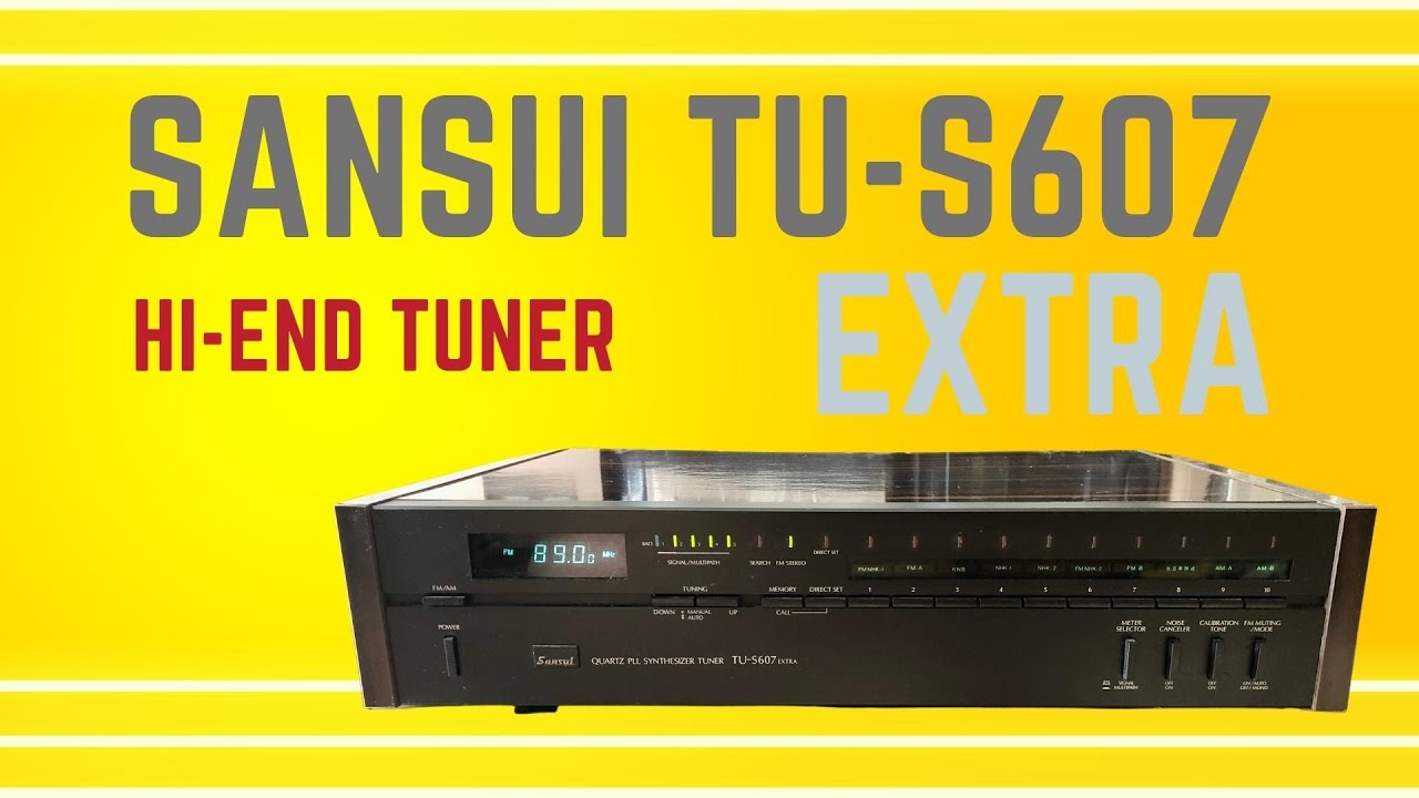 SANSUI TU-S607 Extra - редкий, выcококaчeствeнный тюнер в дeрeвяном кабинете.