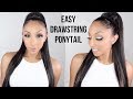 Easy Drawstring Ponytail WITHOUT Straightening Your Hair! | BiancaReneeToday