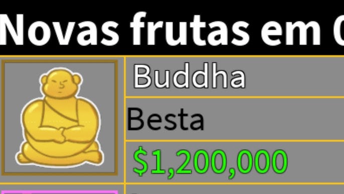 CORRE!! NOVO CÓDIGO DA FRUTA BUDDHA REWORK DO UPDATE 20 NO BLOX FRUITS -  ROBLOX 