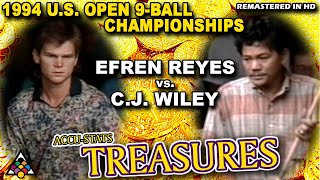 EFREN REYES vs CJ WILEY  1994 US Open 9Ball Championship