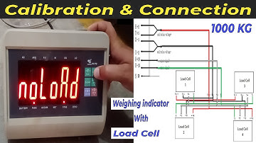 Scale calibration and connection | load cell connection with indicator | YH-T7E weighing indicator