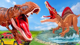 Most Dramatic T-rex Dinosaur Chase | Trex attack | Jurassic Park | Dinosaur | Dino Dino Toy