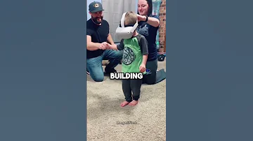 Kid Tries VR Glasses First Time 
