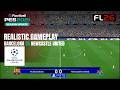 Barcelona VS Newcastle United Uefa Champions League PES 2021 / FL 26 Realistic GamePlay