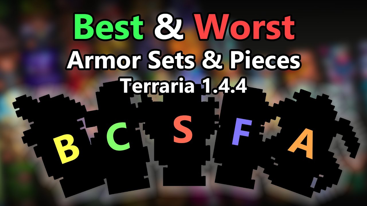 Terraria: Armor Tier List  1.4.4 - Item Level Gaming