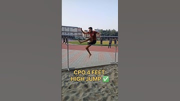 SSC CPO 4 FEET HIGH JUMP😱#cpo #highjump #shorts #trending #motivation #viralvideo