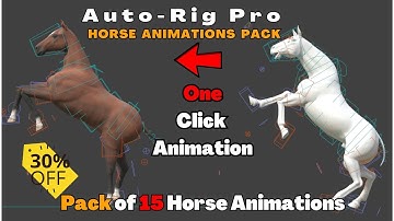 Auto-Rig Pro : Horse Animations Pack Tutorial | Animate Any Horse Model with this Animations Pack