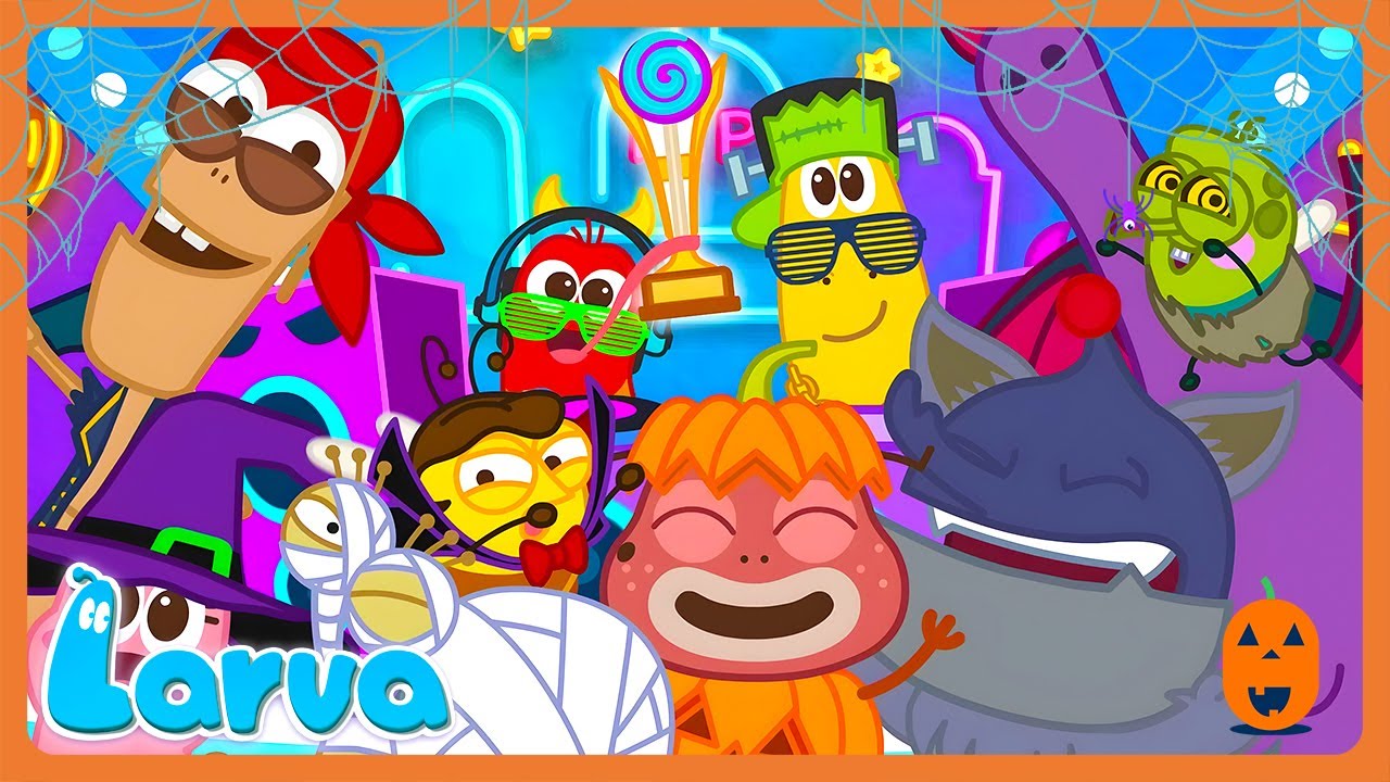 HALLOWEEN DANCE PARTY! 👻🎃🎵 | LARVA KIDS SONGS | WildBrain Jam 🎶