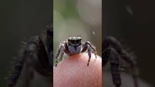 Up close with a real-life micro marvel! #JumpingSpider #CuteAnimals #MacroPhotography #MicroMarvels