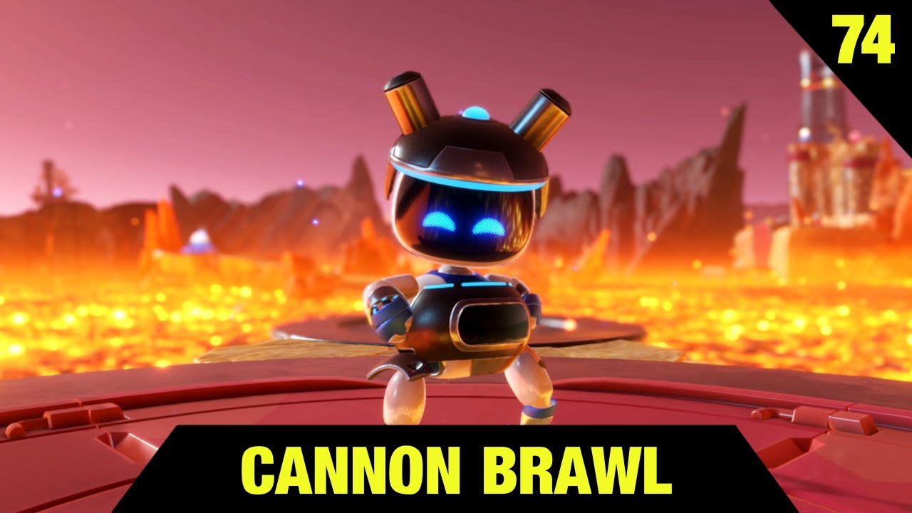 Astro Bot Walkthrough #74: Cannon Brawl - All Puzzle Pieces & Bot Locations [4K]