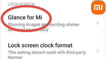 How To Enable Glance In Mi Phone | Mi Glance Settings On Kaise Kare