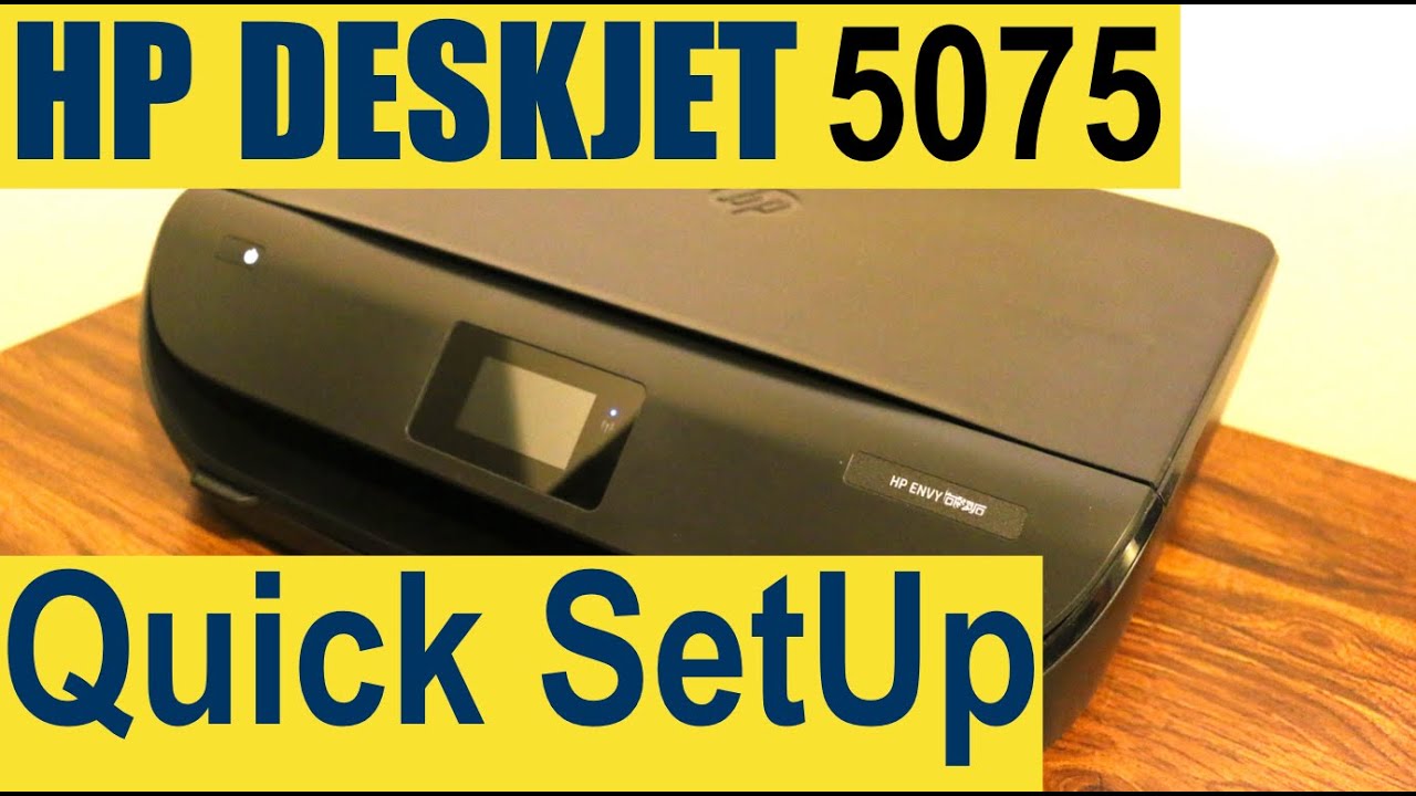 HP Deskjet 5075 SetUp & Quick Unboxing & review 🖨 - YouTube