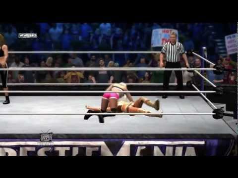 Machinima WWE Wrestlemania 28 Kelly Kelly U0026 Maria Menounos Vs Beth Phoenix U0026 Eve Result