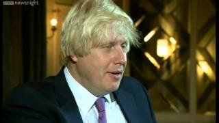NEWSNIGHT: Boris Johnson: "I might write romantic fiction"