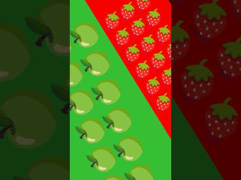 الفراوله ضد التفاح ما هي الفاكهة المفضله لكم