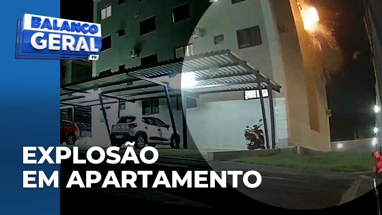 Explosão dentro de apartamento assusta moradores; impacto arrancou janelas do local