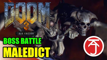 DOOM 3: BFG edition - BOSS BATTLE: DOOMGUY VS MALEDICT