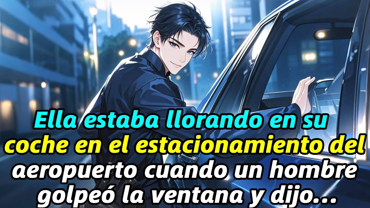 Ella estaba llorando en su coche en el estacionamiento del aeropuerto cuando un hombre golpeó la ven