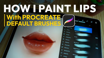 How I paint lips with Procreate default brushes