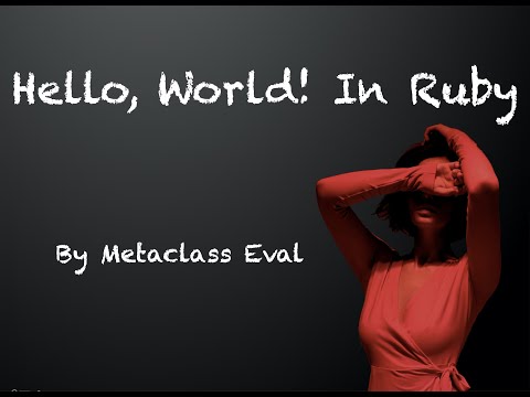 [#001] Hello, World in Ruby (EN)